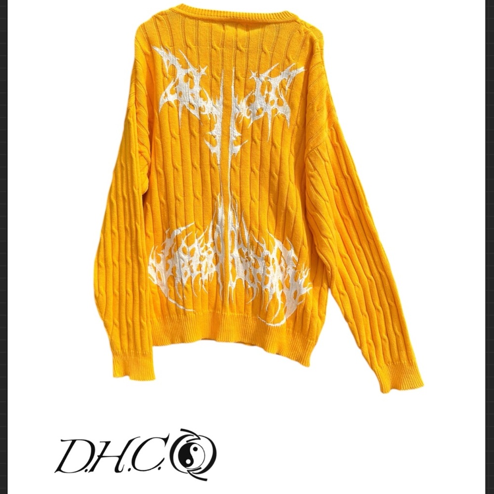 Izod Bright Yellow Knit Sweater